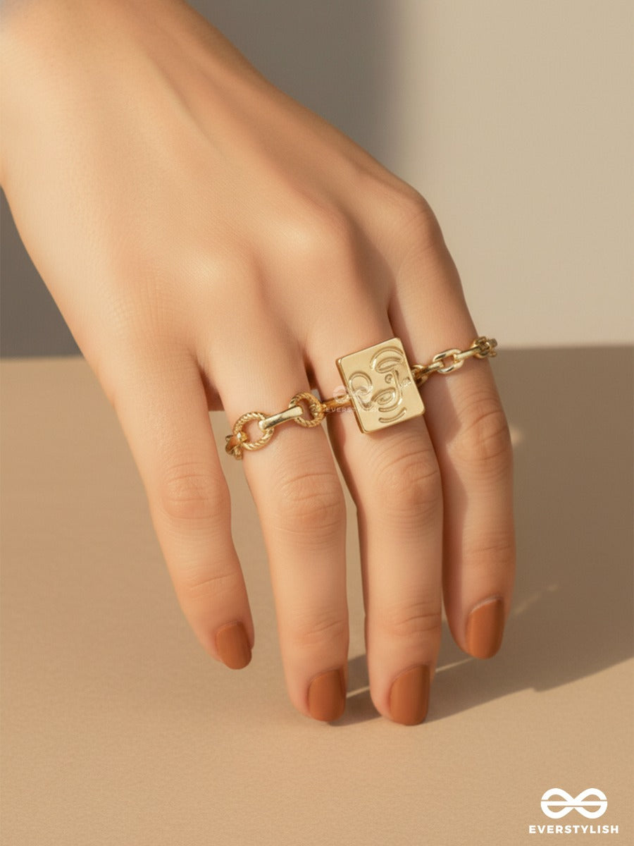 Mismatch Magic - Gold Ring Set