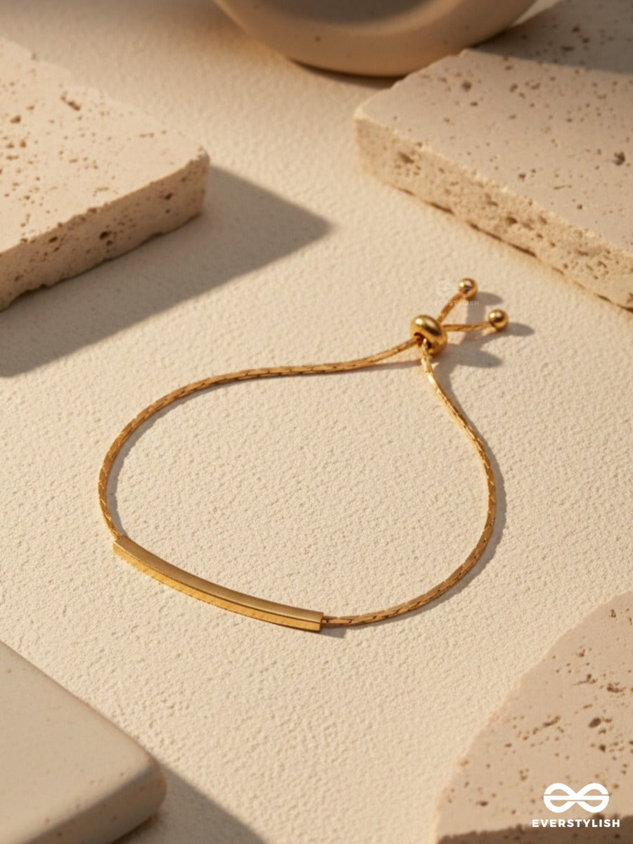Golden Slide - Sleek Everyday Bracelet