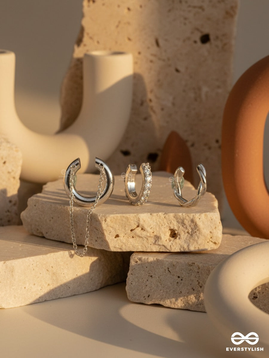 Cuff It Up - Silver Earcuff Set