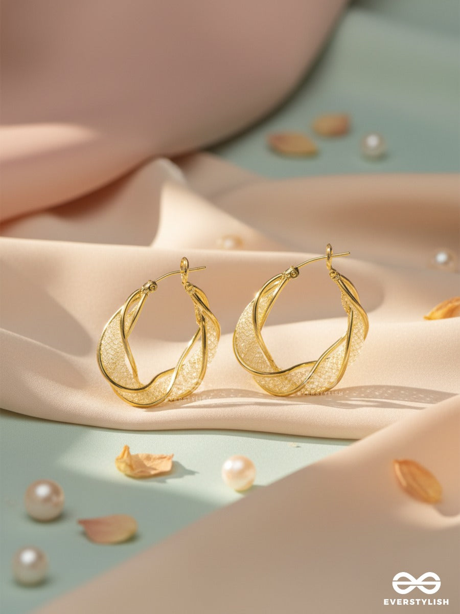 Aura Twist - Delicate Hoop Earrings