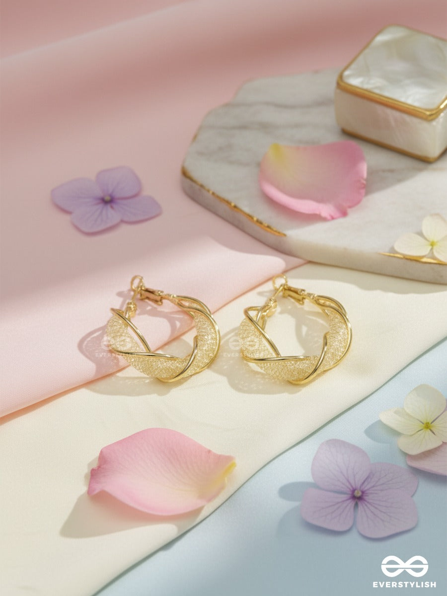Aura Twist - Delicate Hoop Earrings