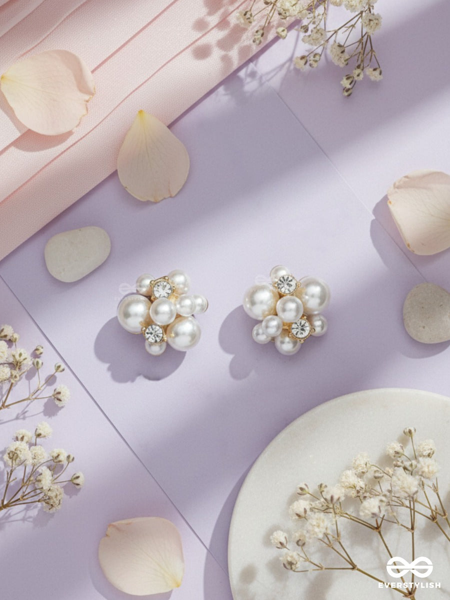 Pearl Floret - Minimal Floral Studs