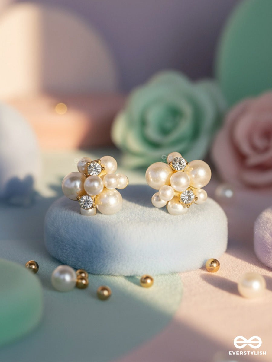 Pearl Floret - Minimal Floral Studs