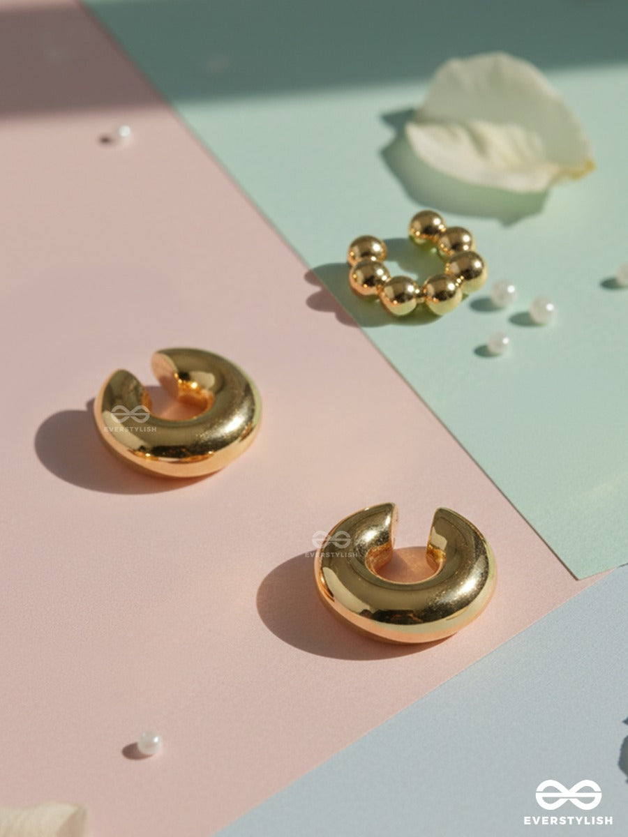 Soft Bulb - Modern Golden Cuff Set