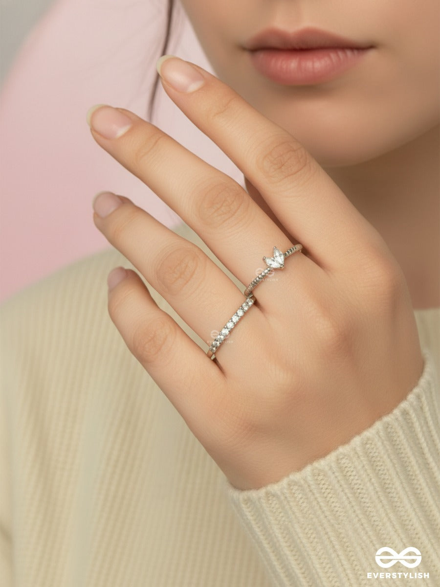 Stellar Glint - Minimal Silver Rings