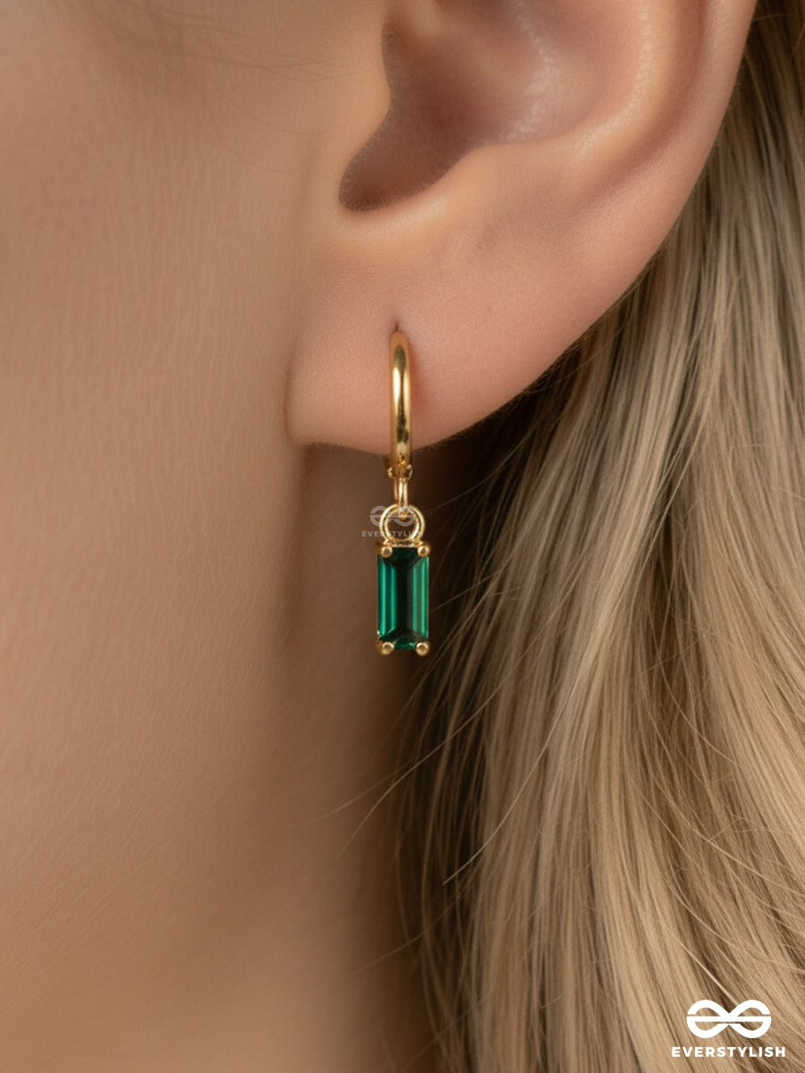 Green Crush - Drop Earrings