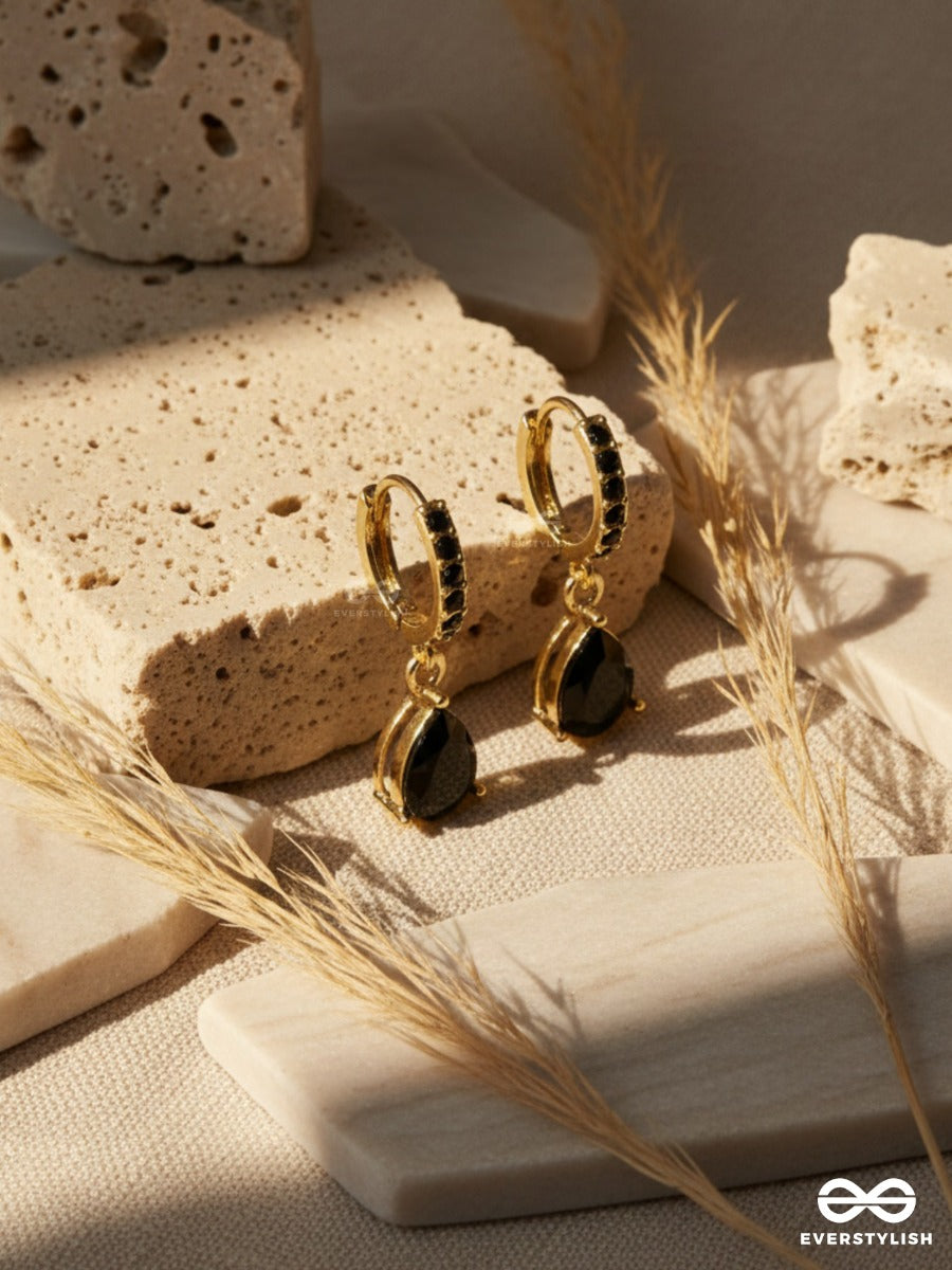 Midnight Tear - Drop Earrings