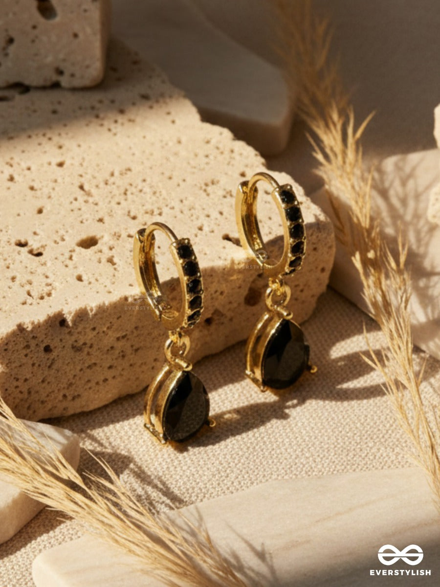 Midnight Tear - Drop Earrings