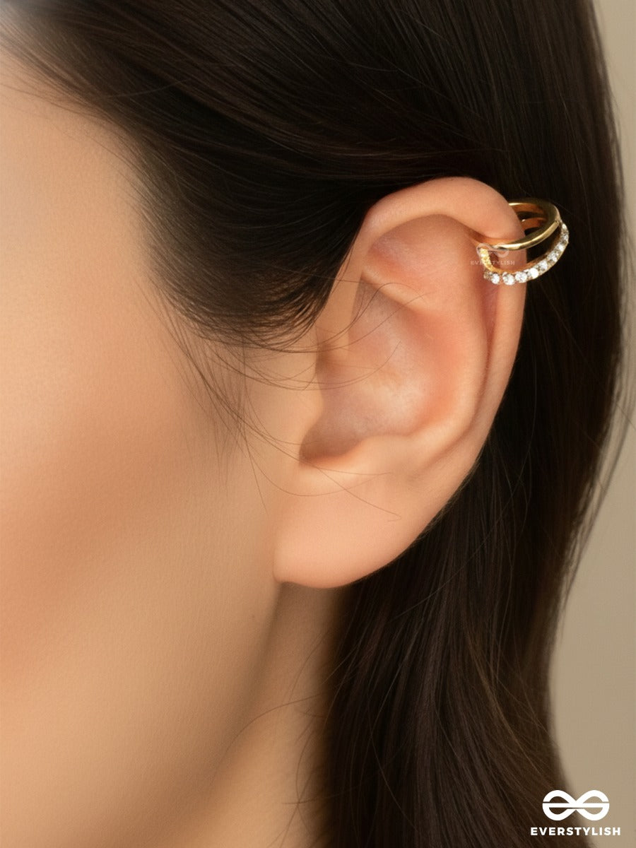 Crysta Trace - Gold Ear Cuff