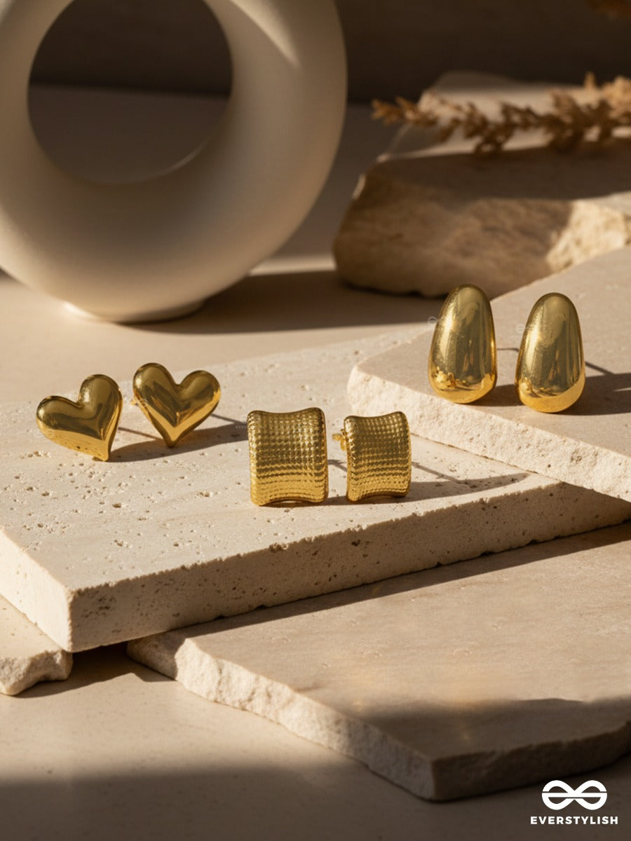 The Golden Vault - Statement Earring Set