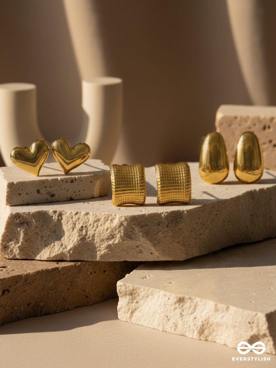 The Golden Vault - Statement Earring Set