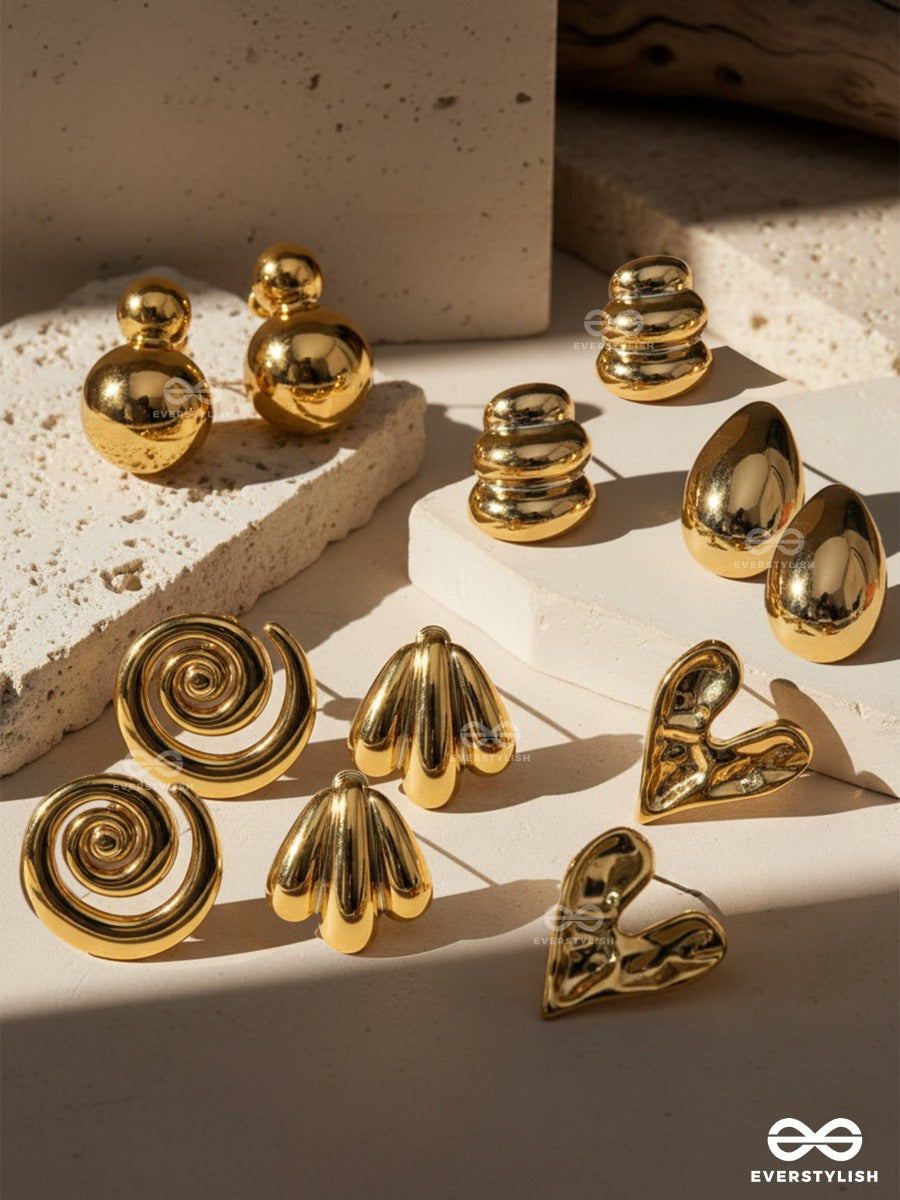 Glam Code - Golden Earring Set