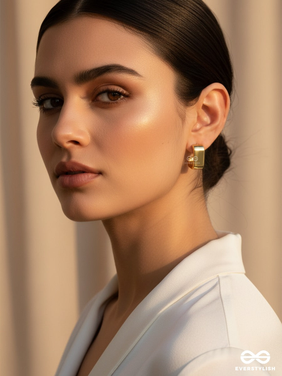 Main Character Hoops - Glossy Gold Earrings Set