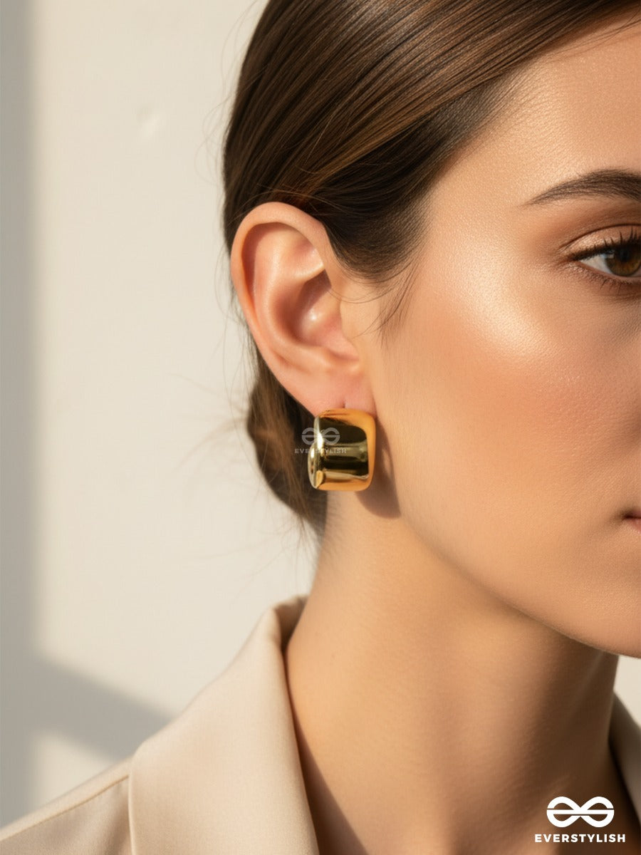 Main Character Hoops - Glossy Gold Earrings Set