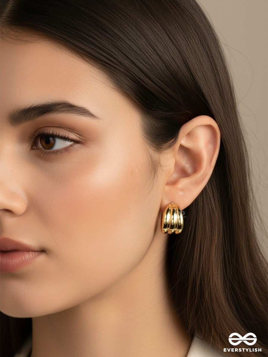 Bold In Love - Gold Hoop & Heart Set