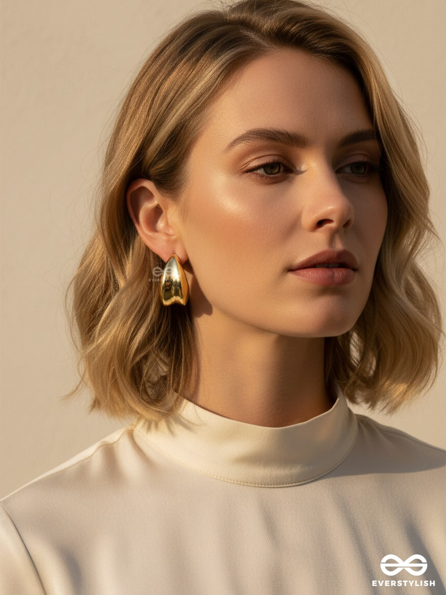 Bold In Love - Gold Hoop & Heart Set
