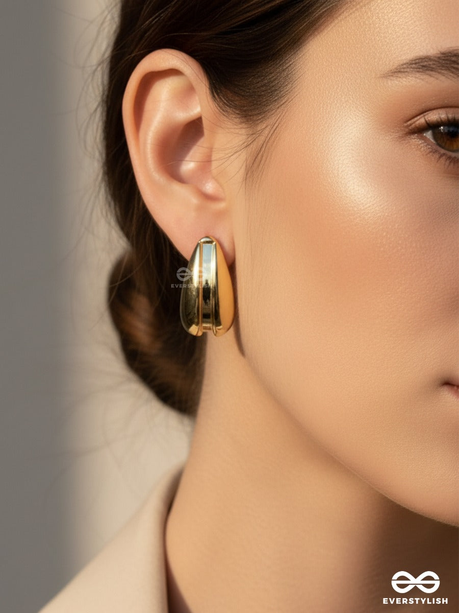 Power Drip - Sculpted Stud Earrings