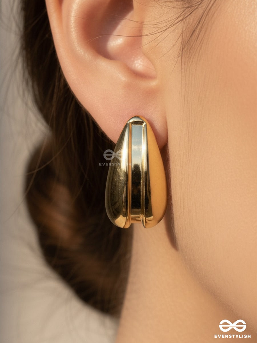 Power Drip - Sculpted Stud Earrings