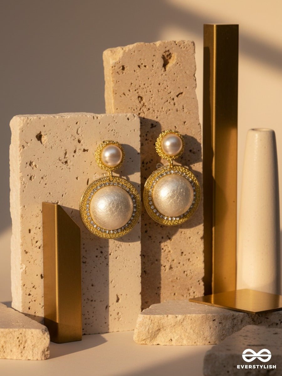Royal Medallion - Statement Drop Earrings