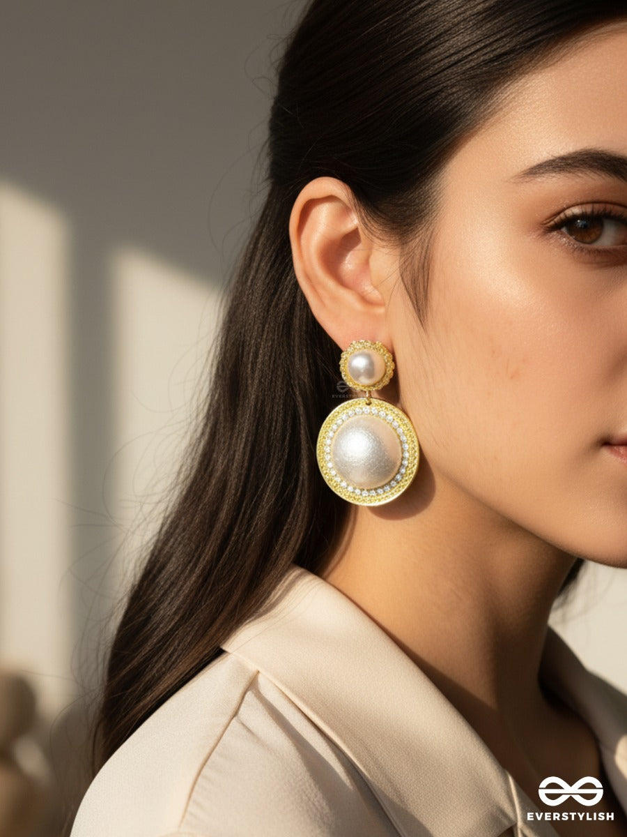 Royal Medallion - Statement Drop Earrings