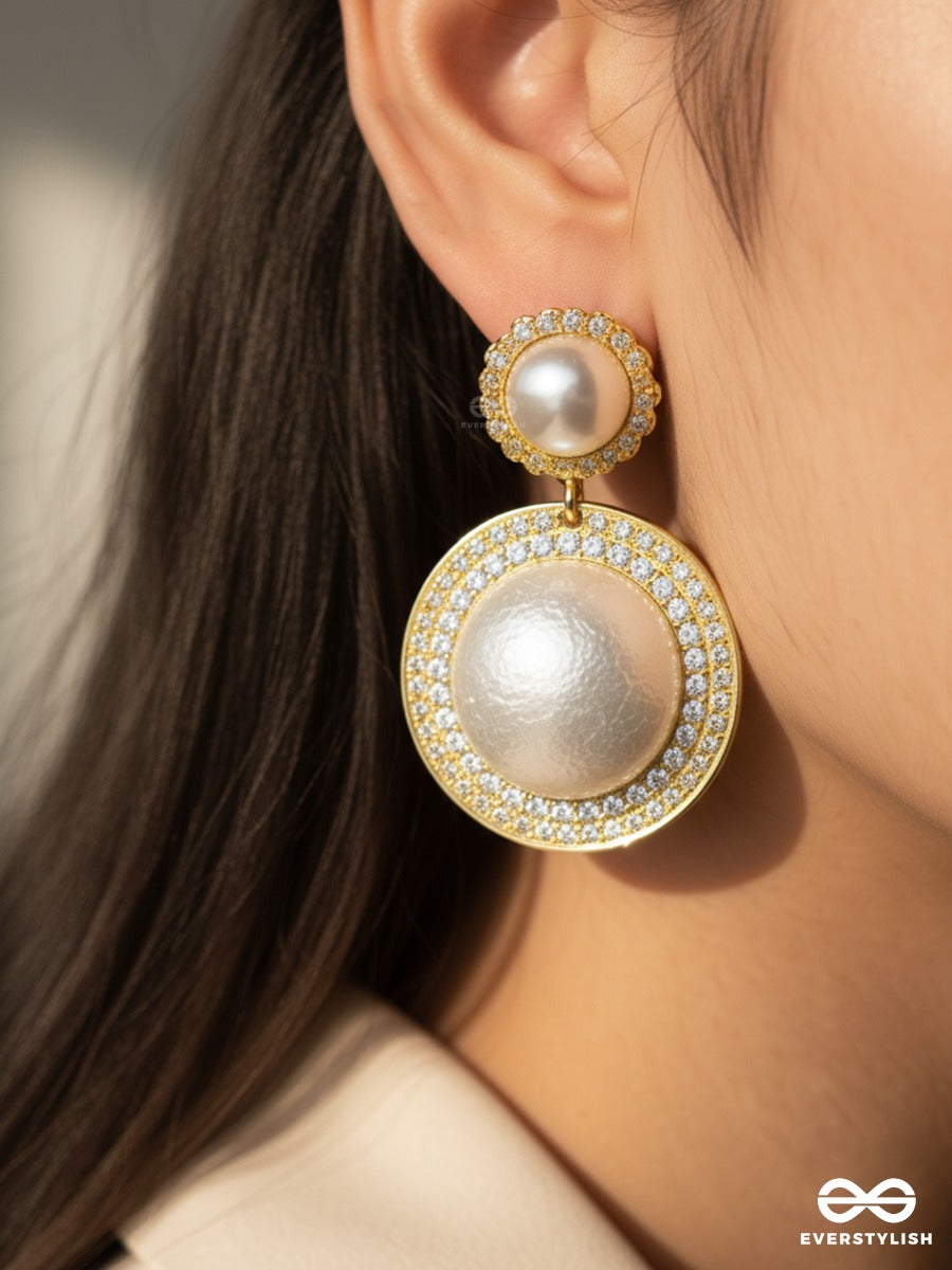 Royal Medallion - Statement Drop Earrings