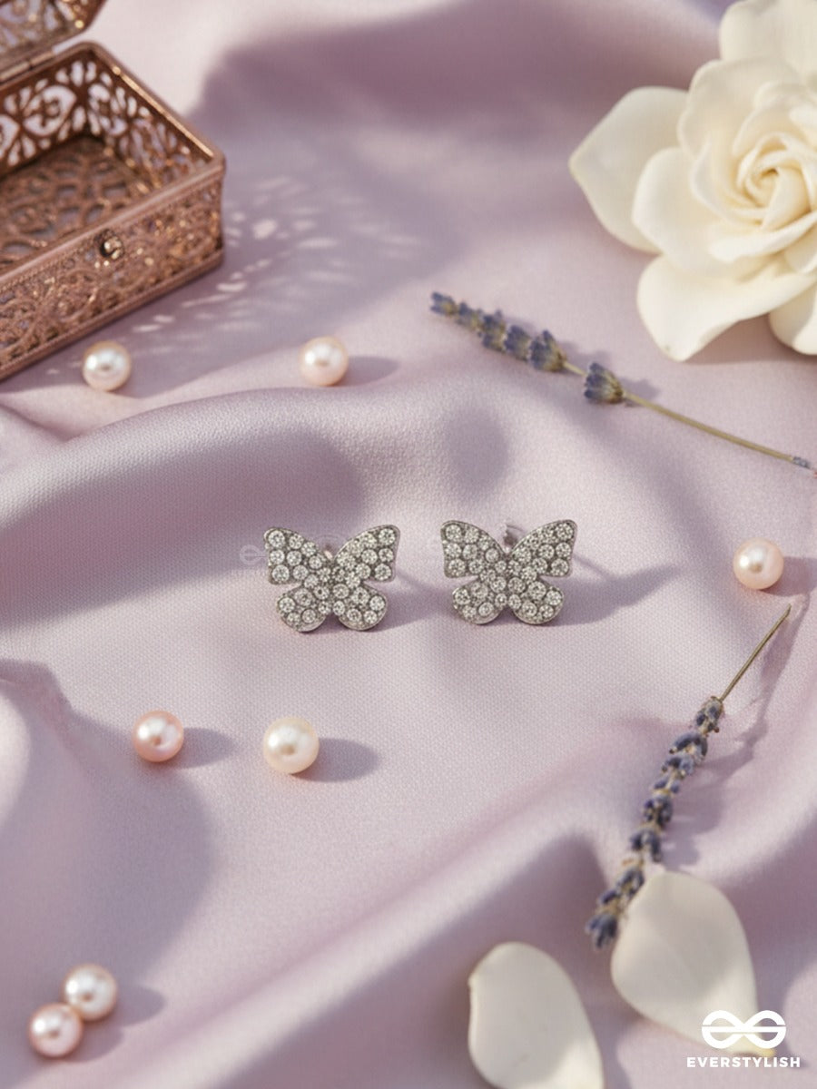 Glimmer Wings - Crystal Stud Earrings