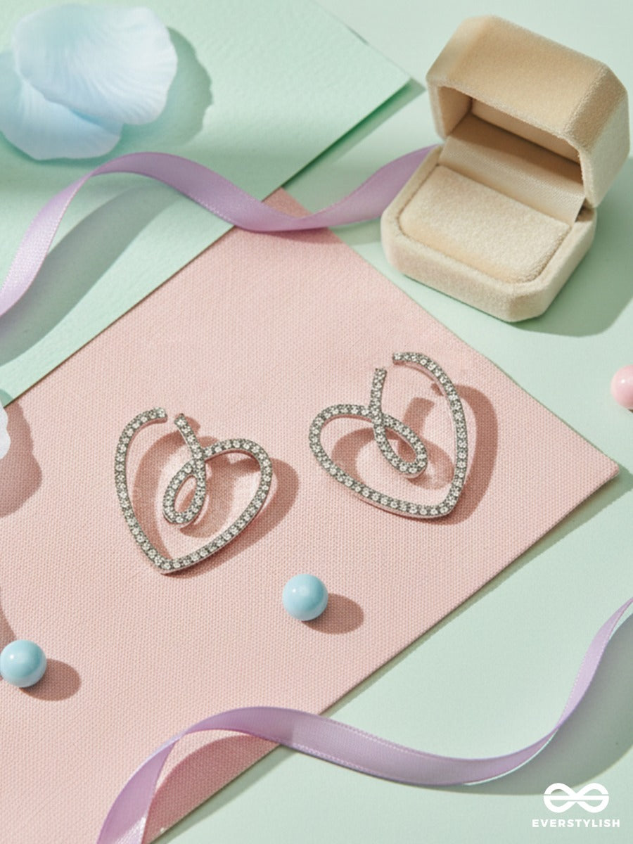 Heartline Glam - Sparkle Drop Earrings
