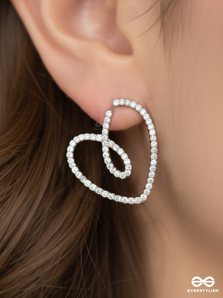 Heartline Glam - Sparkle Drop Earrings