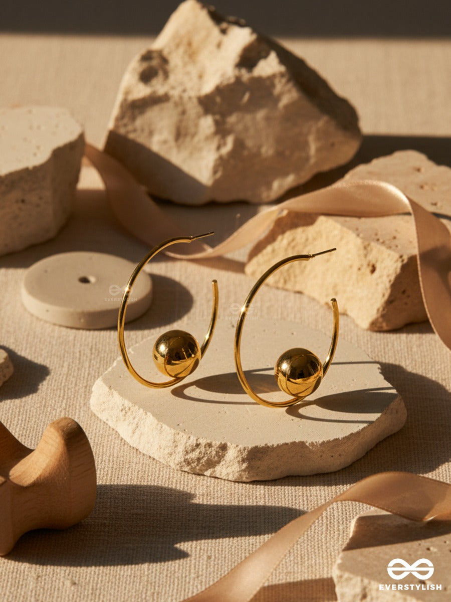 Cosmo Ring - Gold Statement Hoops