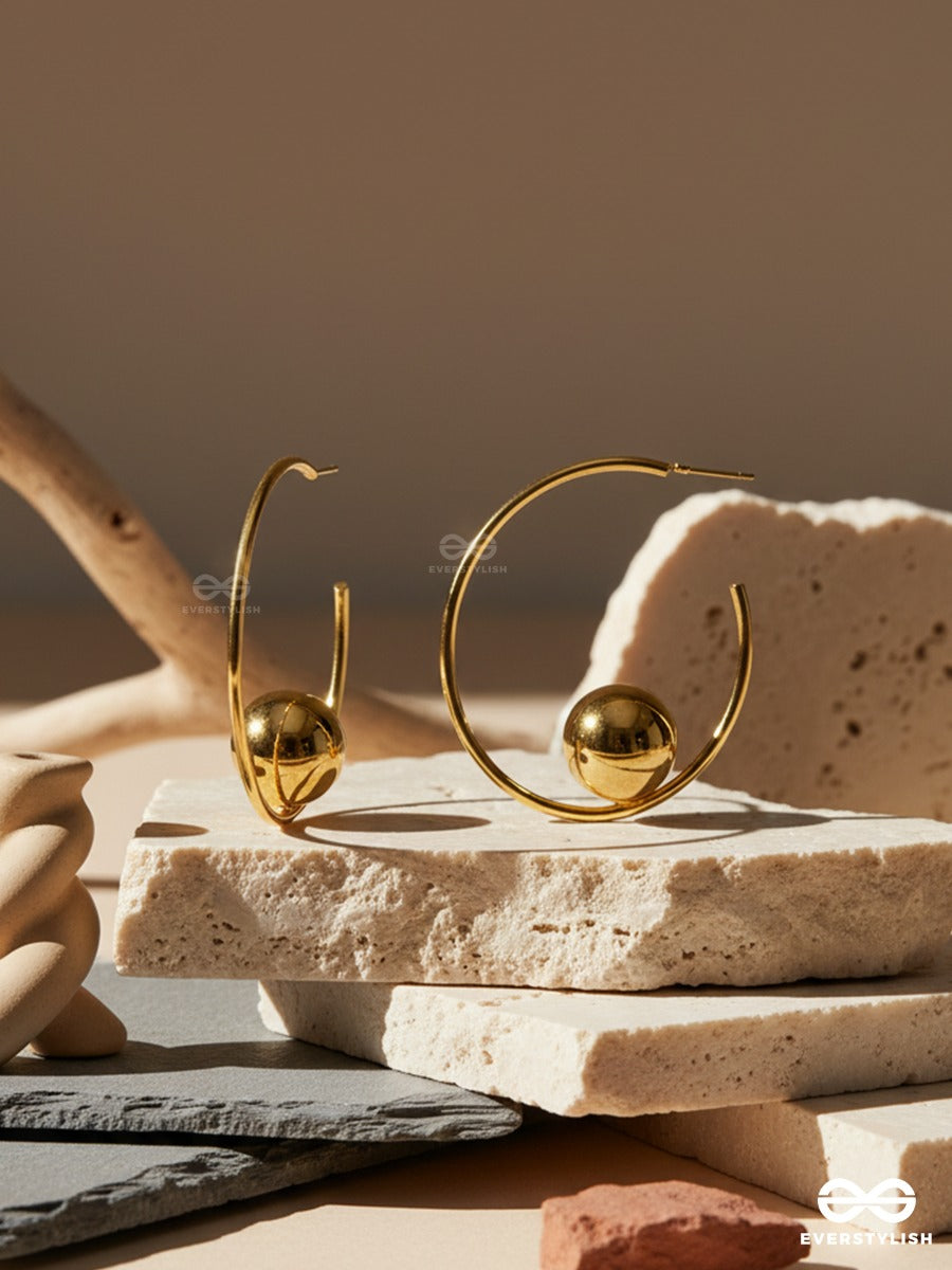 Cosmo Ring - Gold Statement Hoops