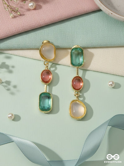 Gem Confetti - Colour Stack Drop Earrings