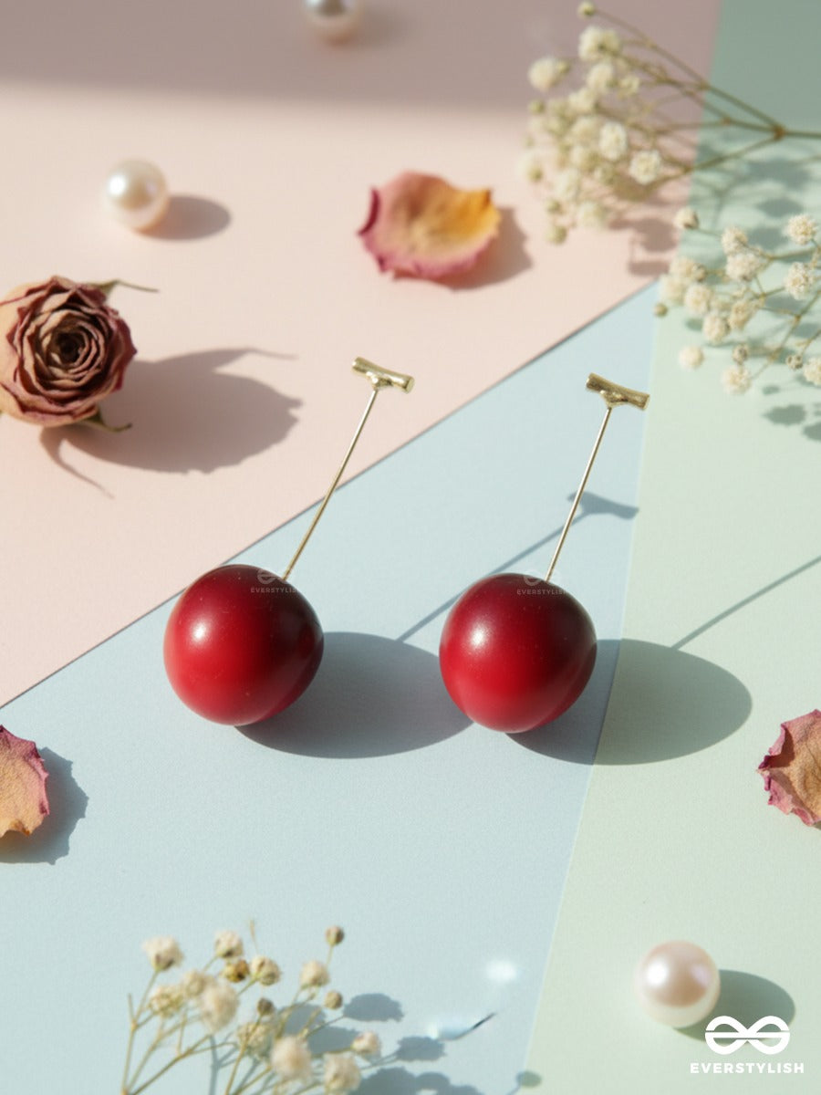 Cherry Crush - Gloss Drop Earrings