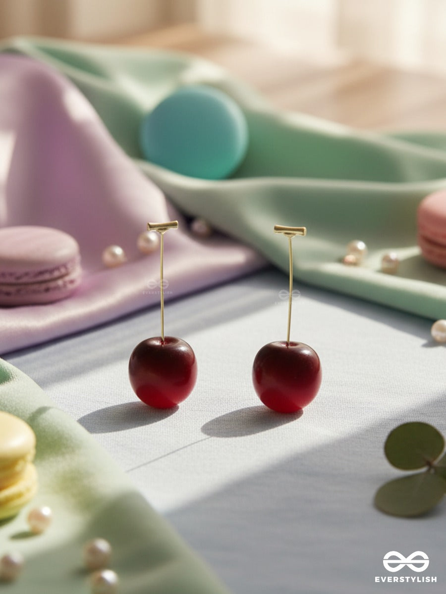 Cherry Crush - Gloss Drop Earrings