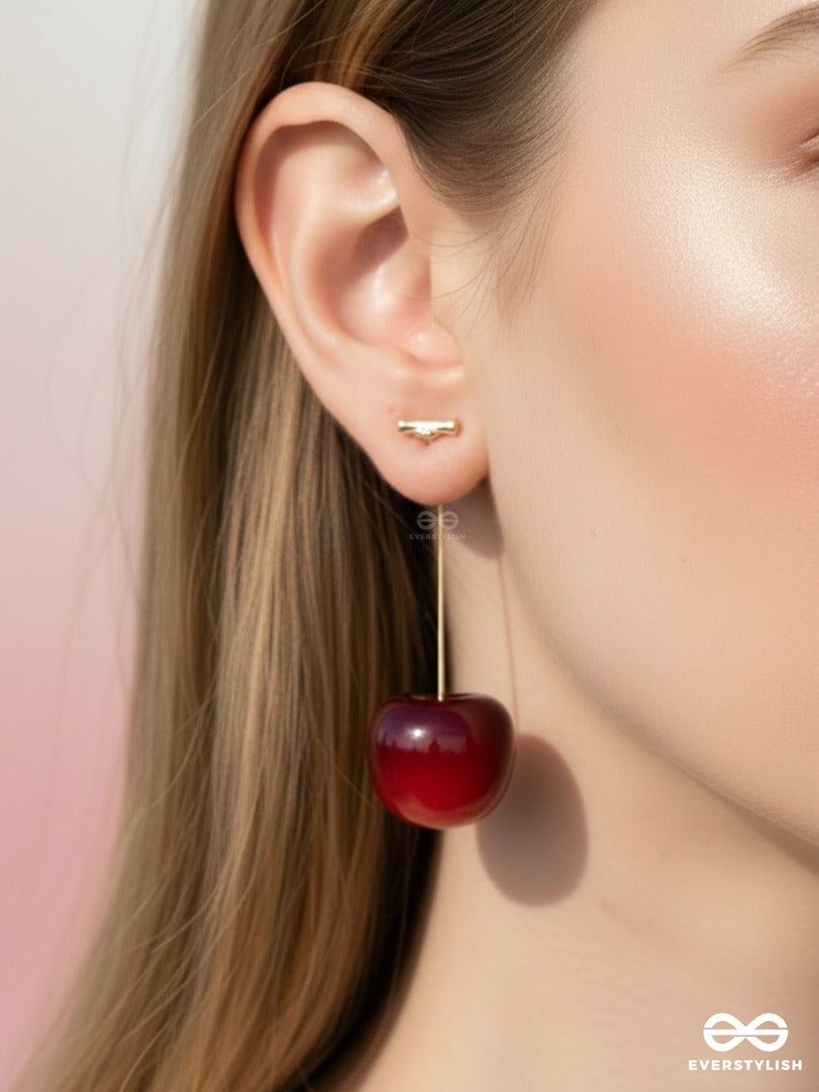 Cherry Crush - Gloss Drop Earrings