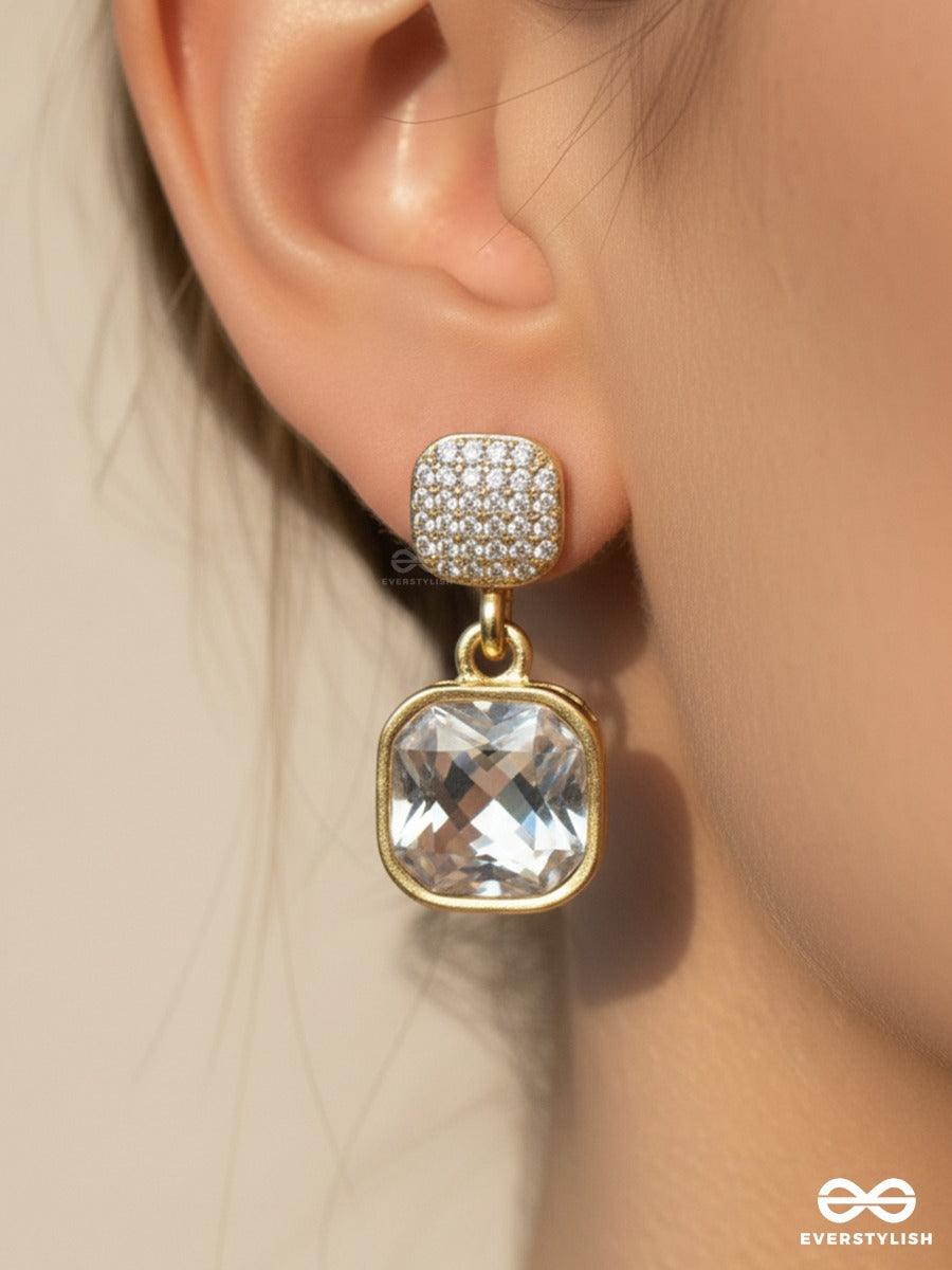 Champagne Charm - Crystal Drop Earrings