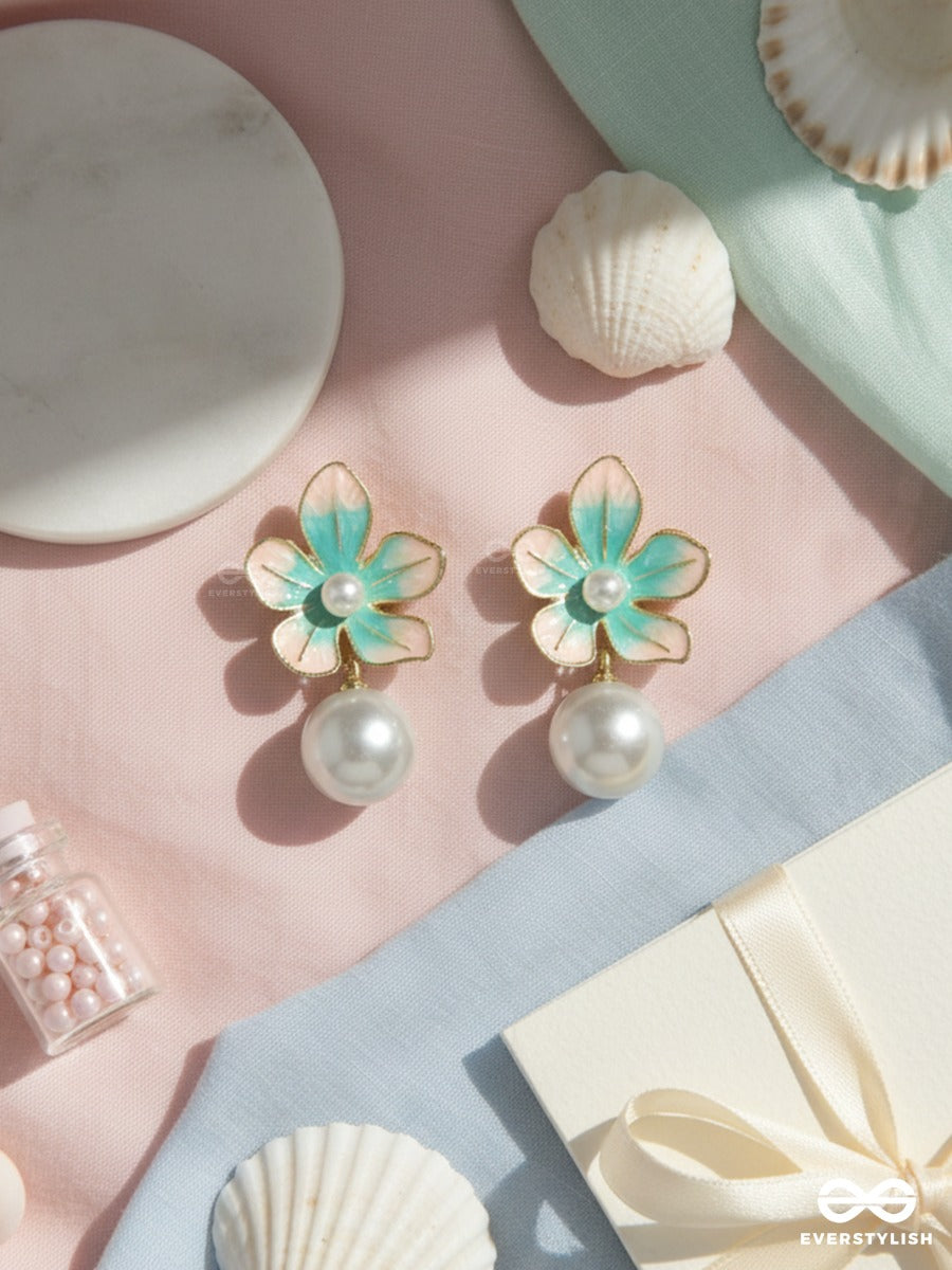 Pearl Meadow - Aqua Floral Drops