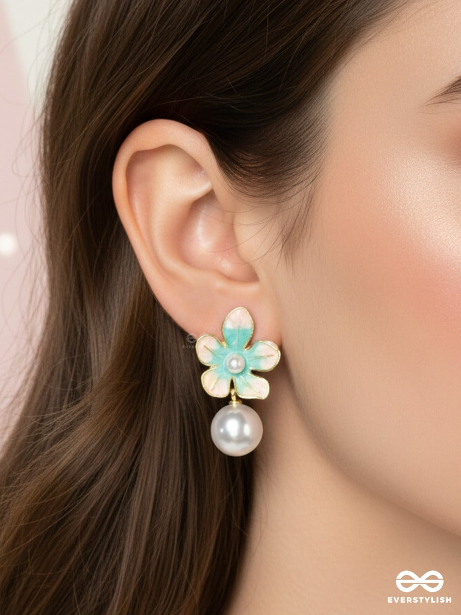 Pearl Meadow - Aqua Floral Drops