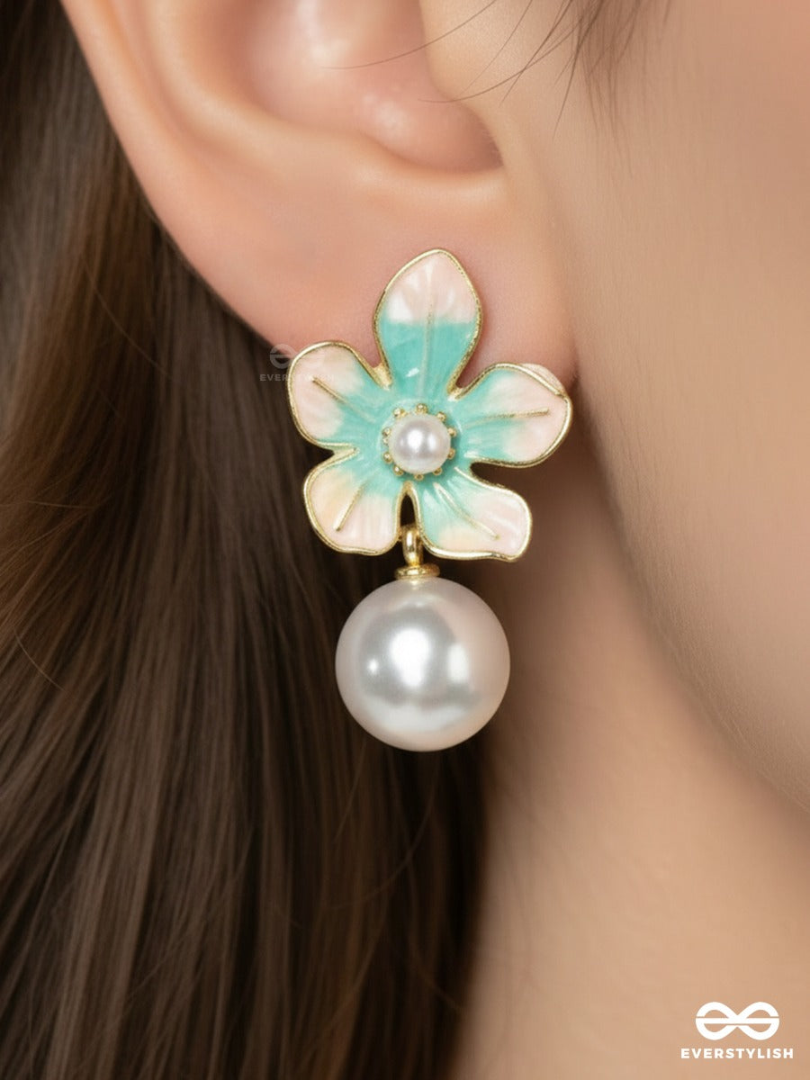 Pearl Meadow - Aqua Floral Drops