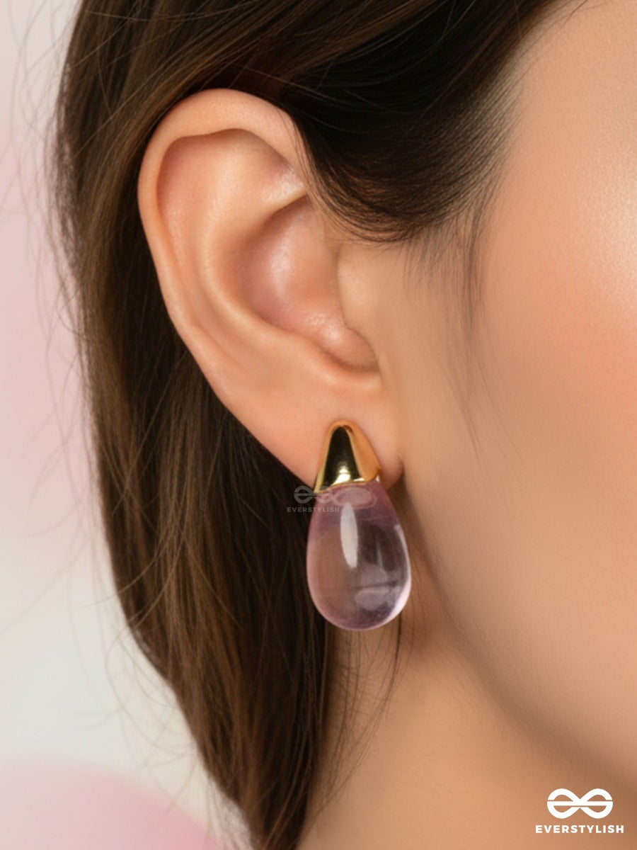 Rose Elixir - Glass Drop Earrings