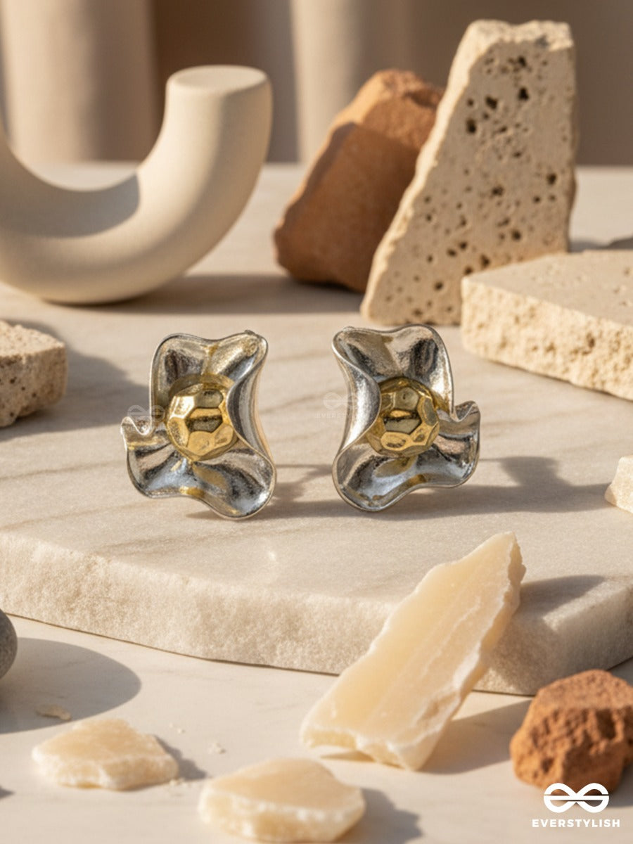 Gold Rumble - Statement Bloom Earrings