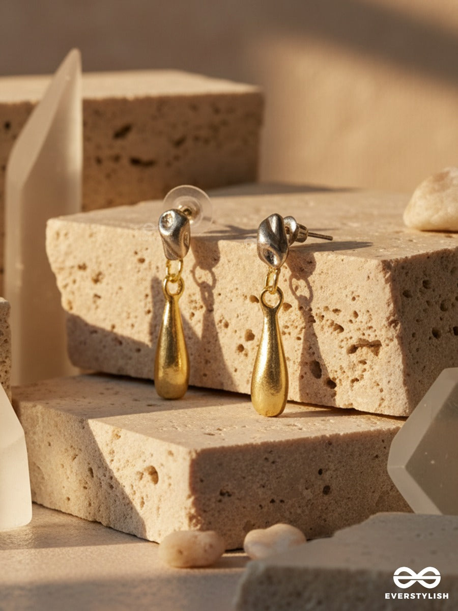 Liquid Tear - Minimal Drop Earrings