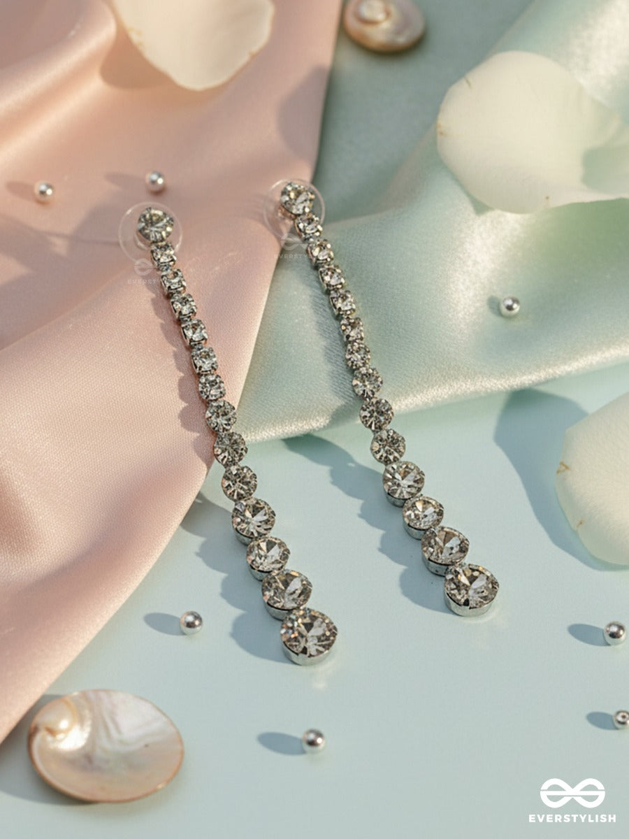 Shimmer Stream - Crystal Dangle Earrings