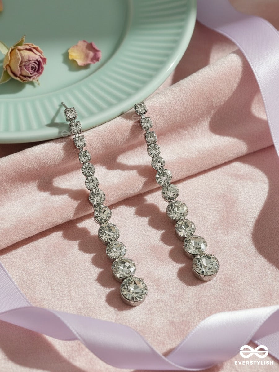 Shimmer Stream - Crystal Dangle Earrings