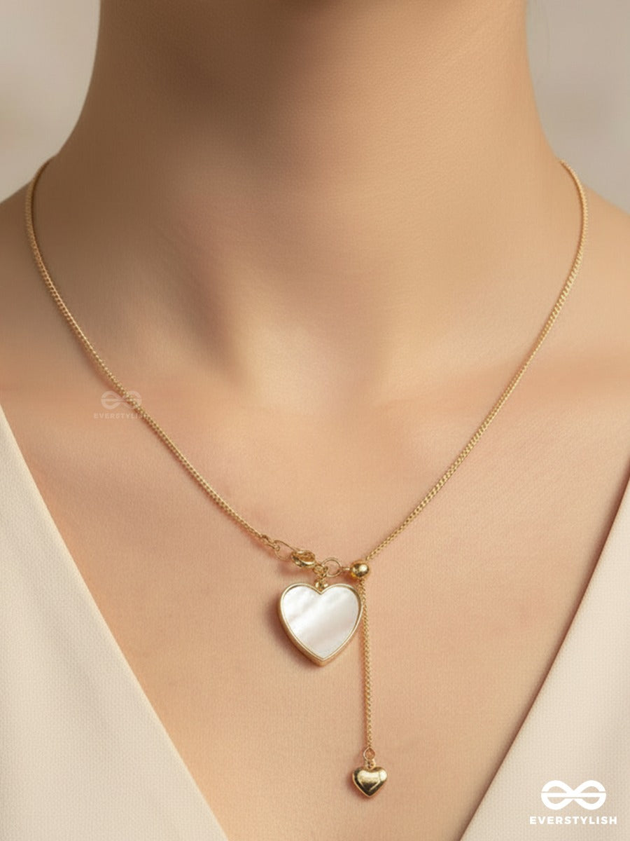 Cupid Tether – Chain Drop Heart Necklace