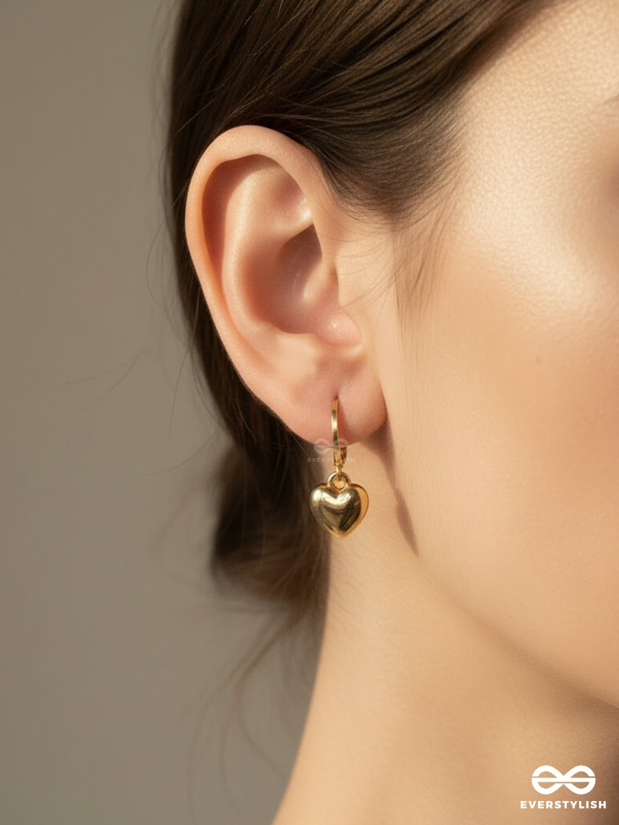 Love Drop - Heart Charm Earrings