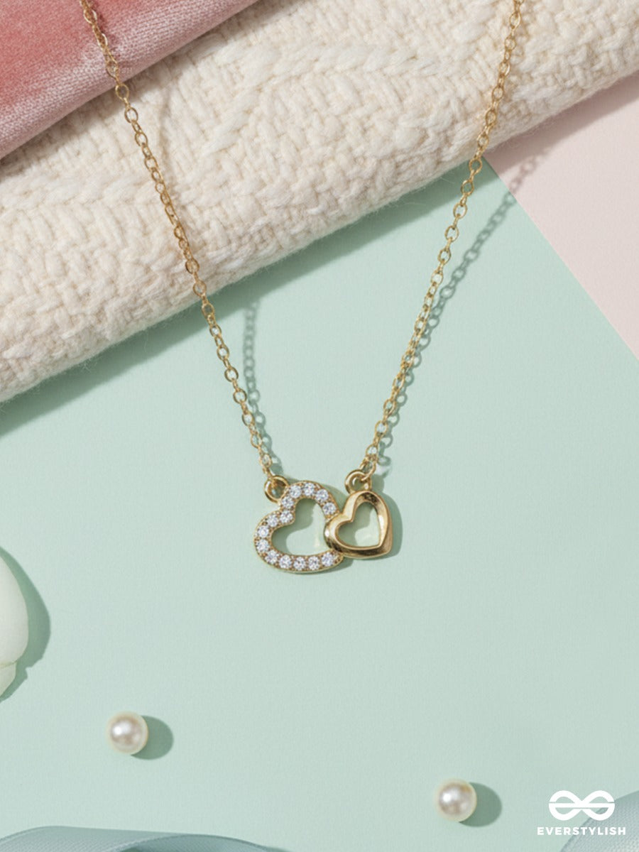 Heartsync - Dual Heart Charm Necklace