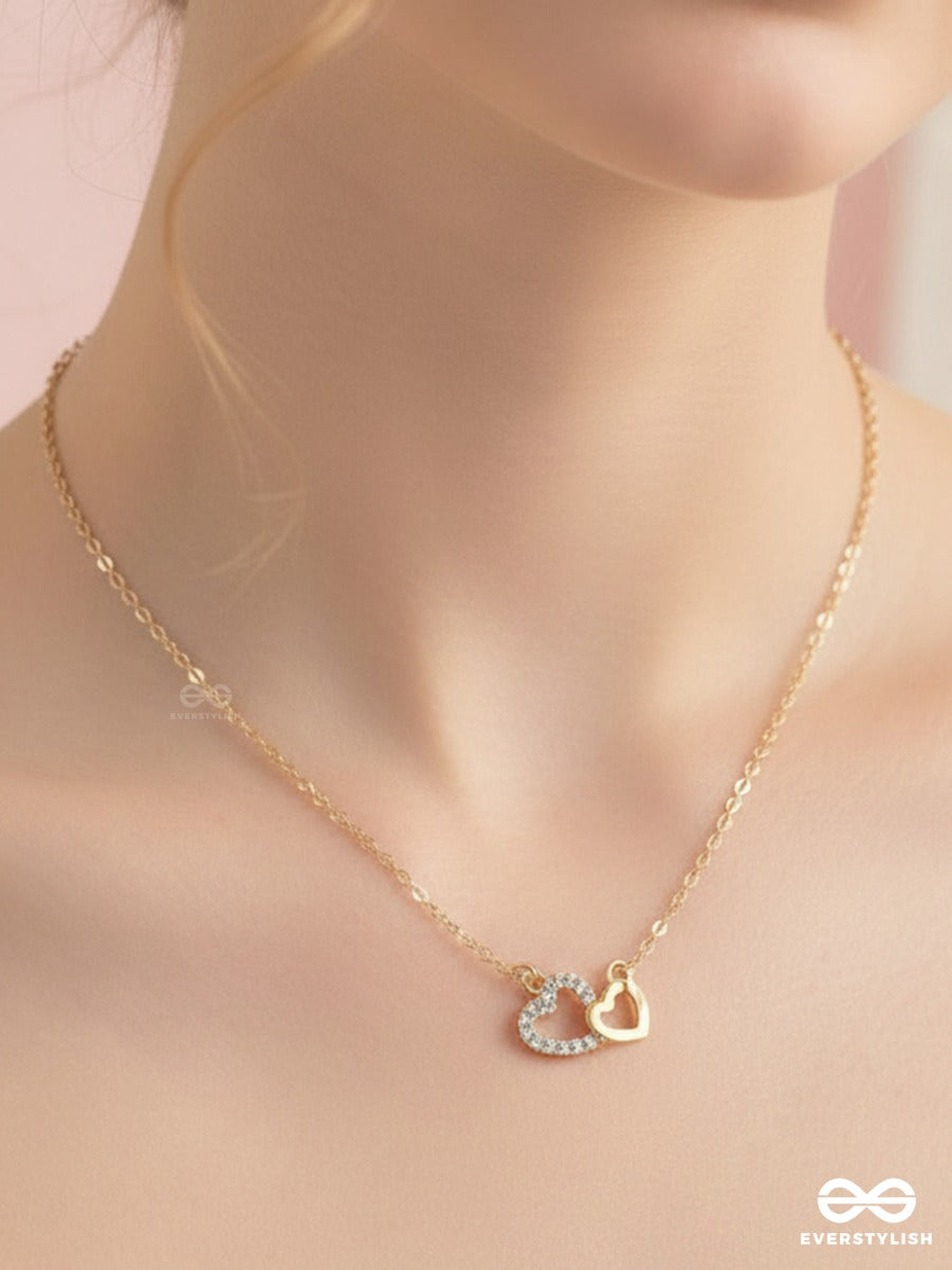 Heartsync - Dual Heart Charm Necklace