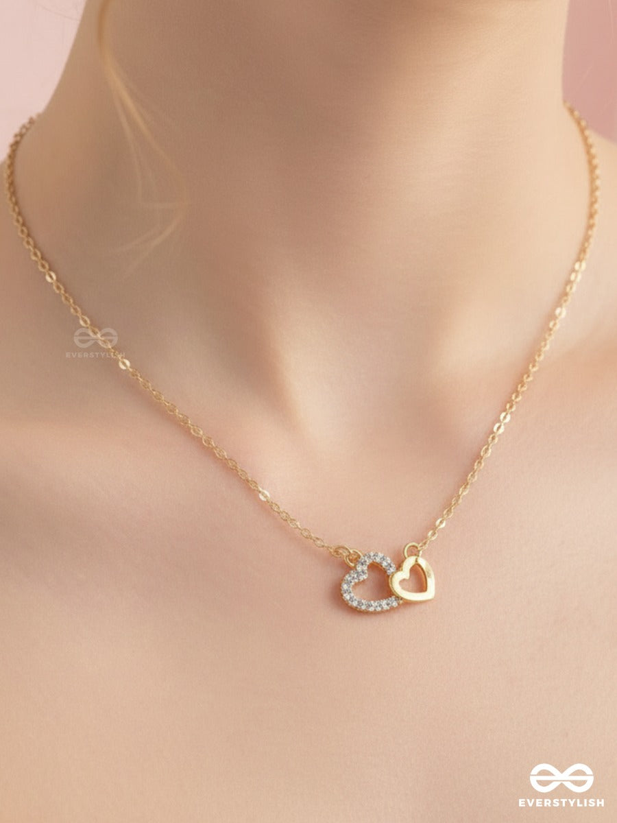 Heartsync - Dual Heart Charm Necklace