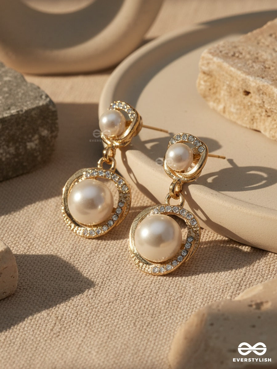 Eiris Loop - Layered Pearl Earrings