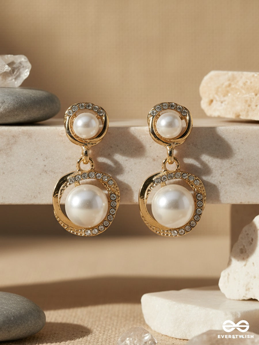 Eiris Loop - Layered Pearl Earrings
